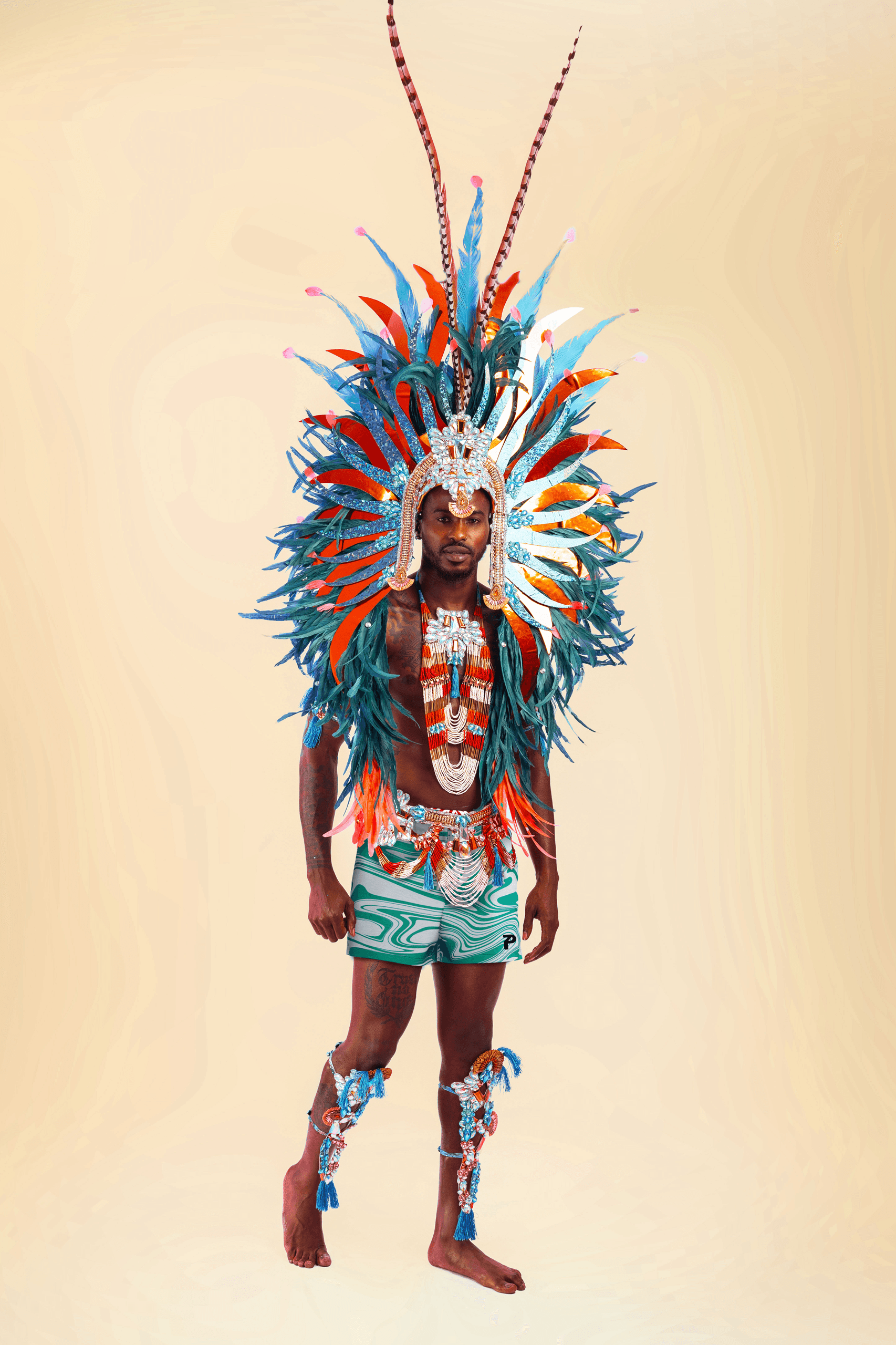 luminesence Male with Large Headpiece in Paparazzi Carnival, trinidad-carnival - 2025